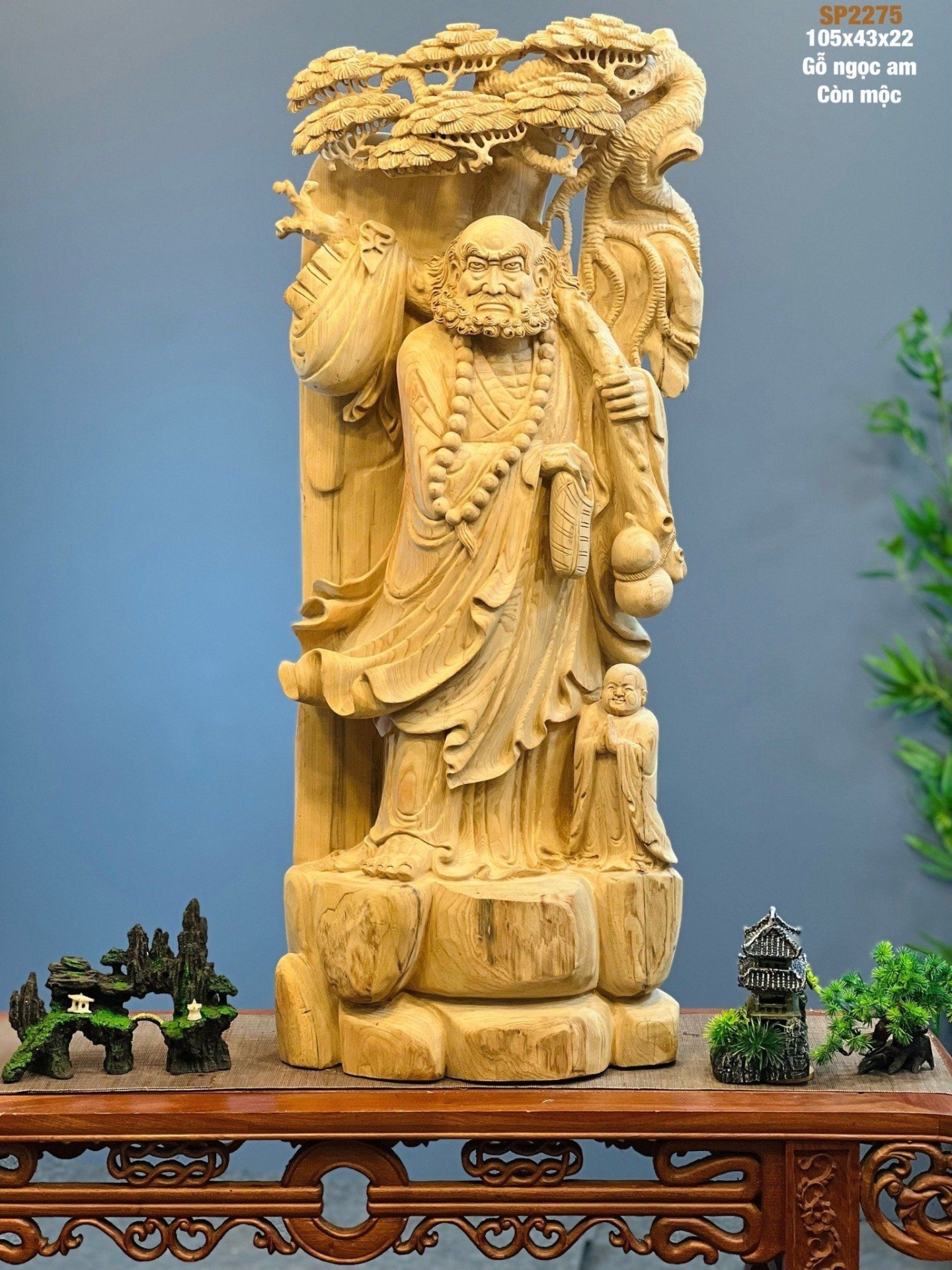 Đạt Ma Đứng Gốc Tùng - Biểu Tượng Phong Thủy Mang Lại May Mắn và Thịnh Vượng